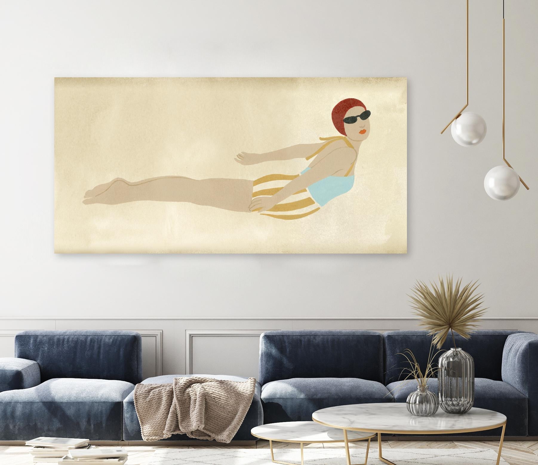 Vintage Diver I by June Erica Vess on GIANT ART - fashion