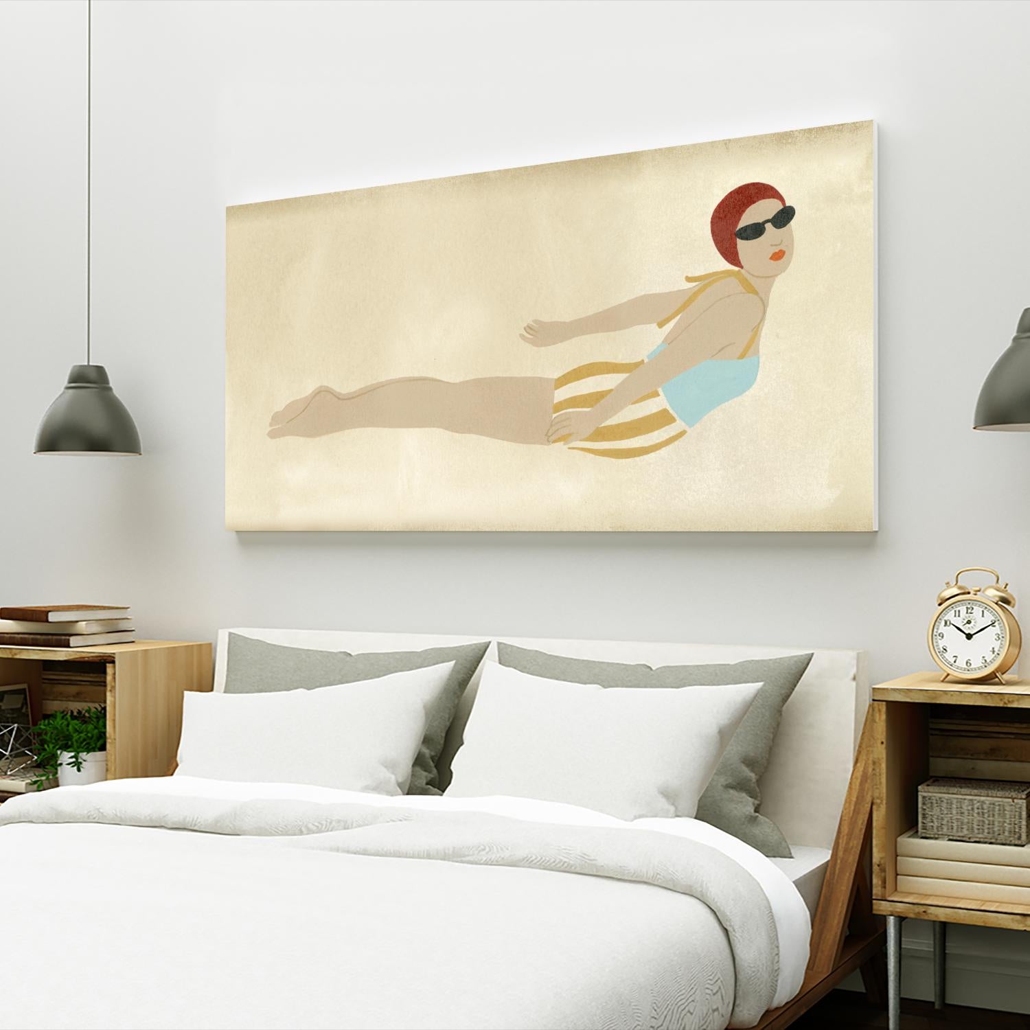 Vintage Diver I by June Erica Vess on GIANT ART - fashion