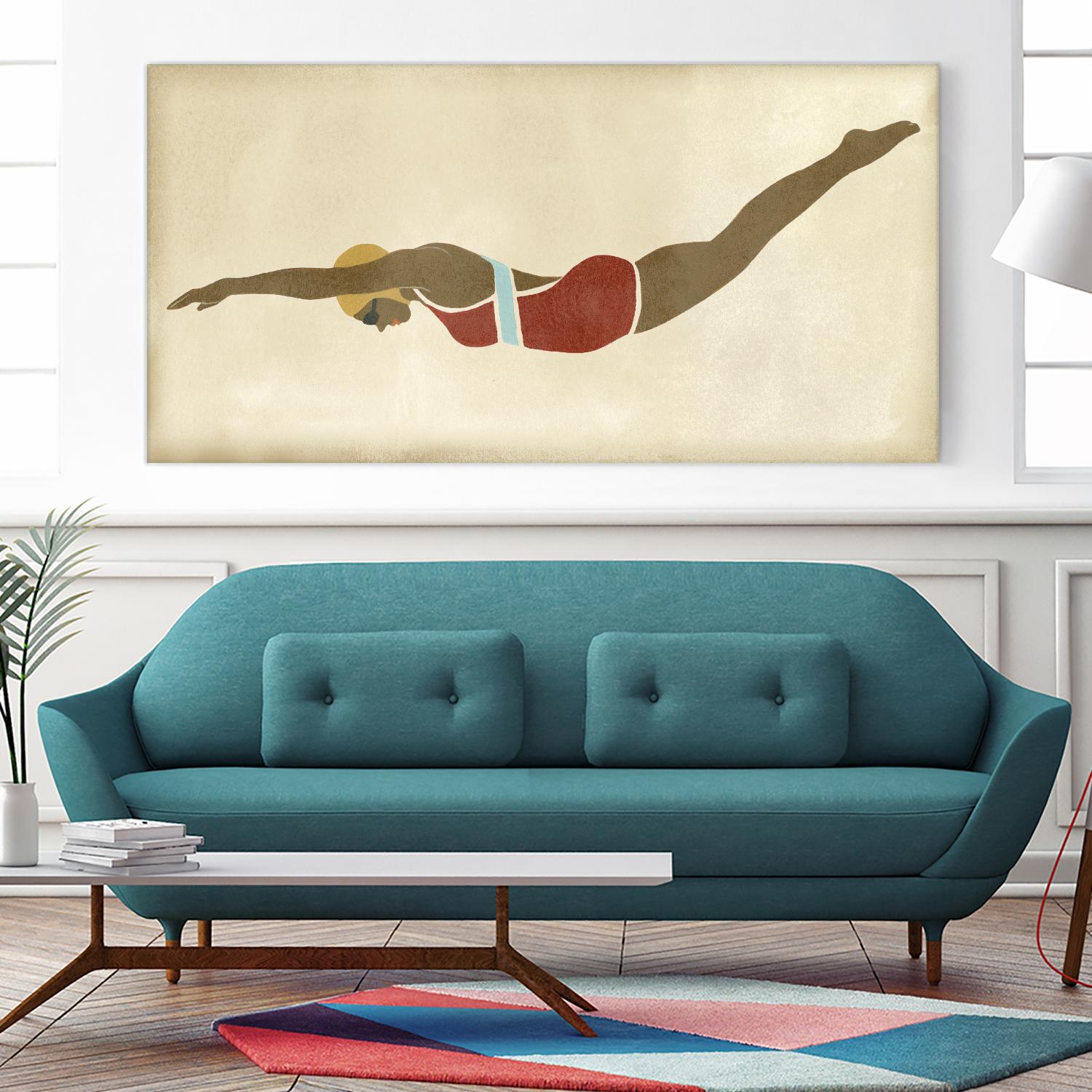 Vintage Diver II by June Erica Vess on GIANT ART - fashion