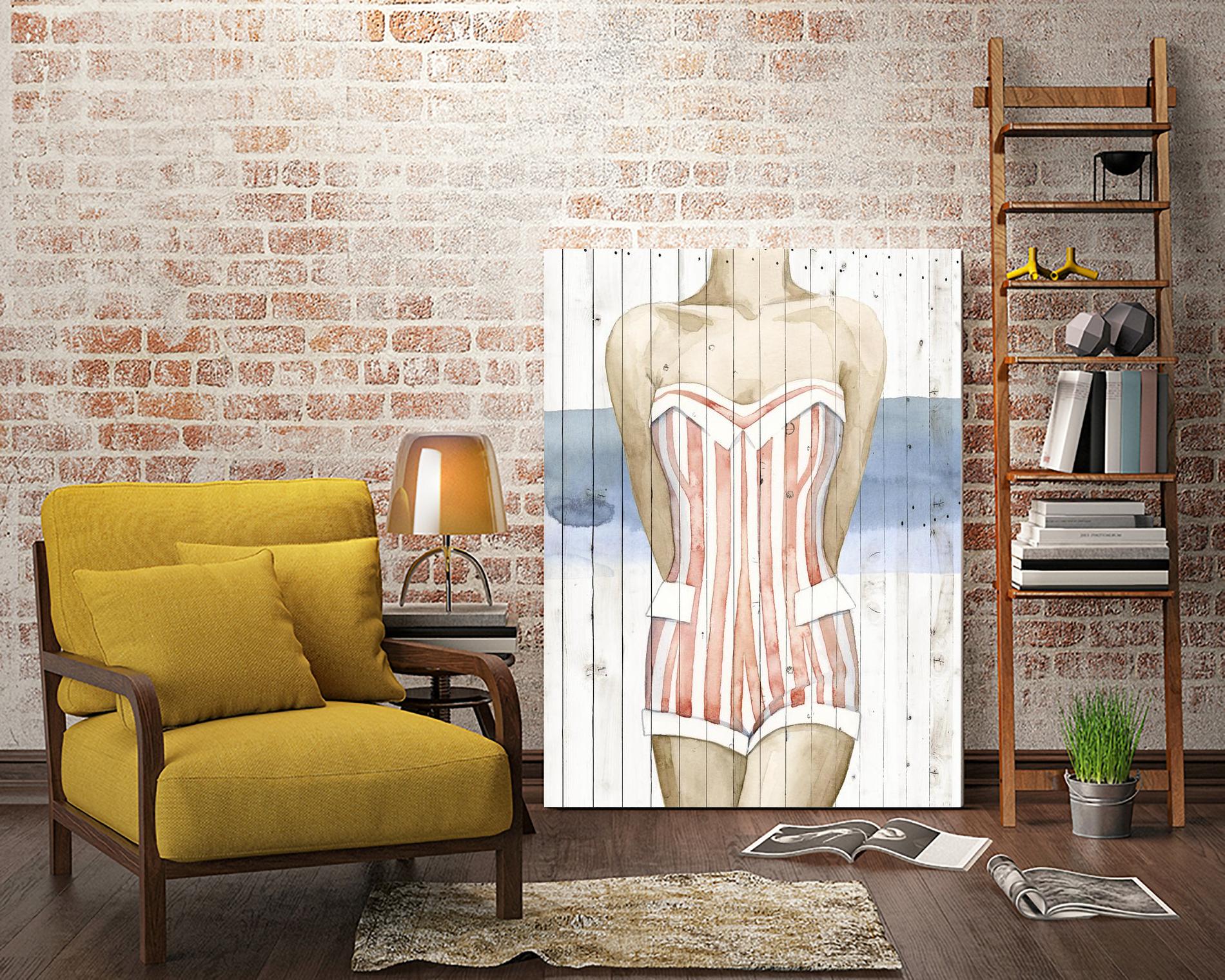 Bygone Bathers II by Grace Popp on GIANT ART - red fashion
