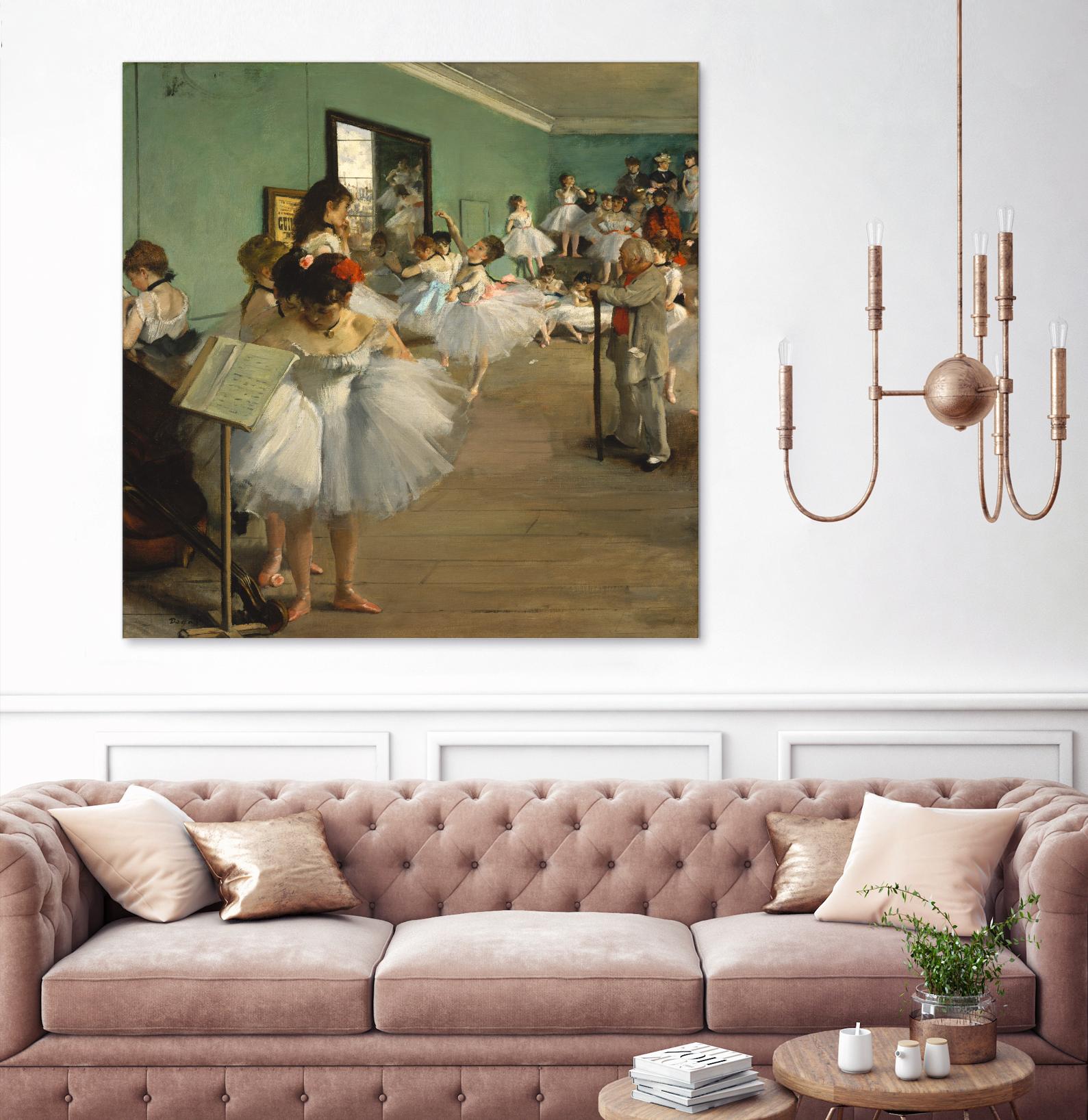 The Dance Class by Edgar Degas on GIANT ART - brown fashion