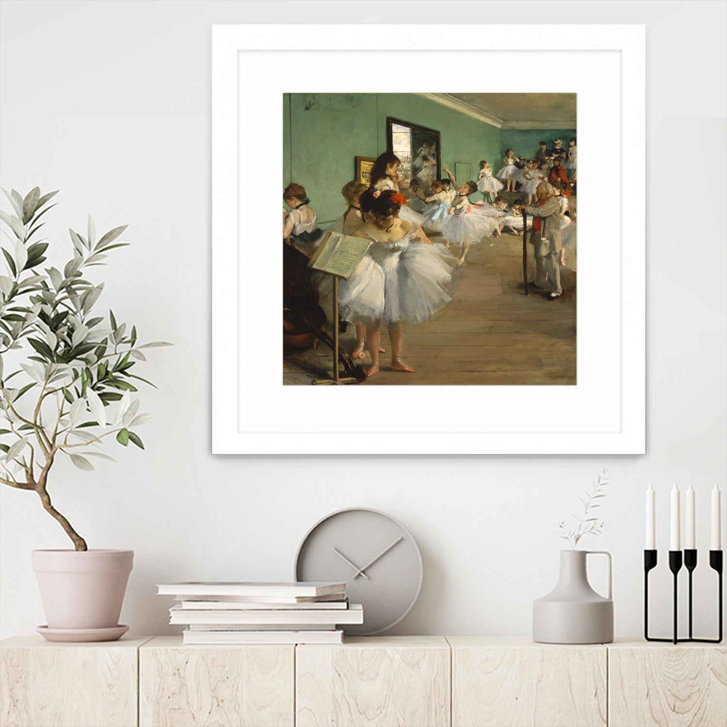 The Dance Class by Edgar Degas on GIANT ART - brown fashion