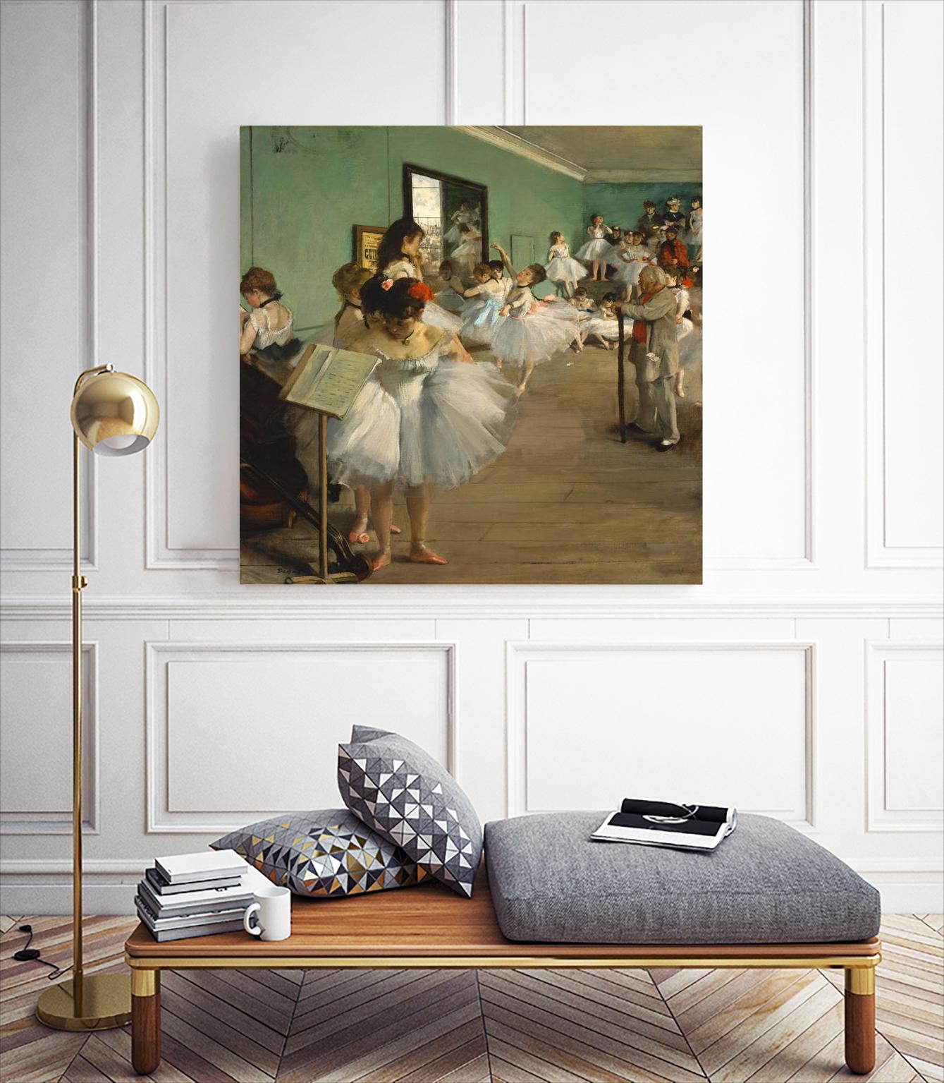The Dance Class by Edgar Degas on GIANT ART - brown fashion