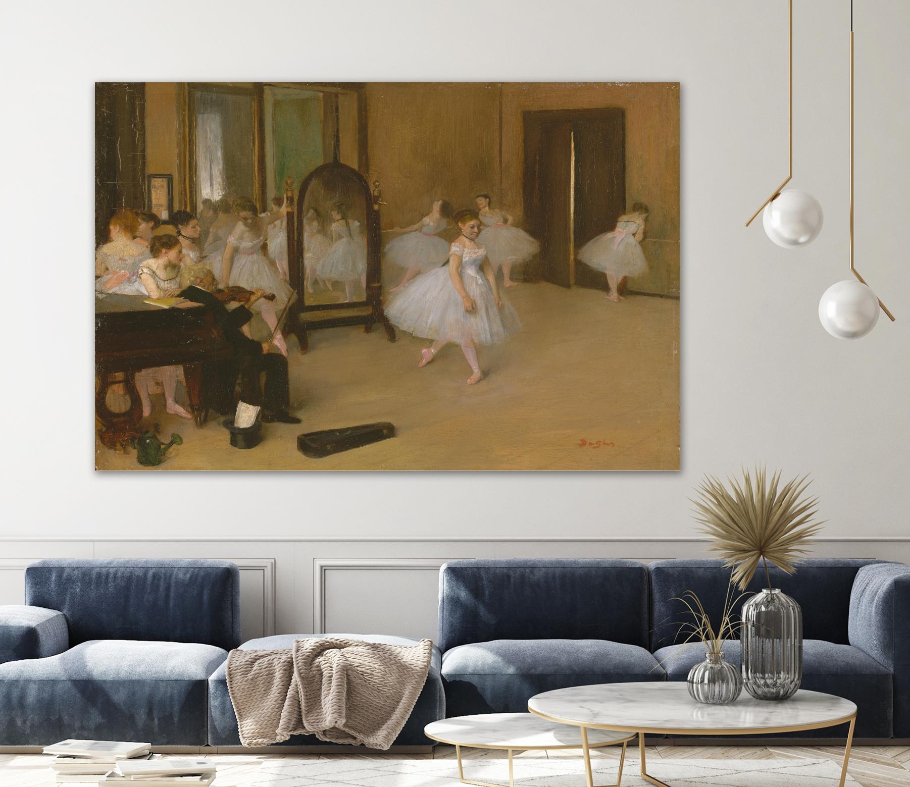 The Dancing Class by Edgar Degas on GIANT ART - brown fashion