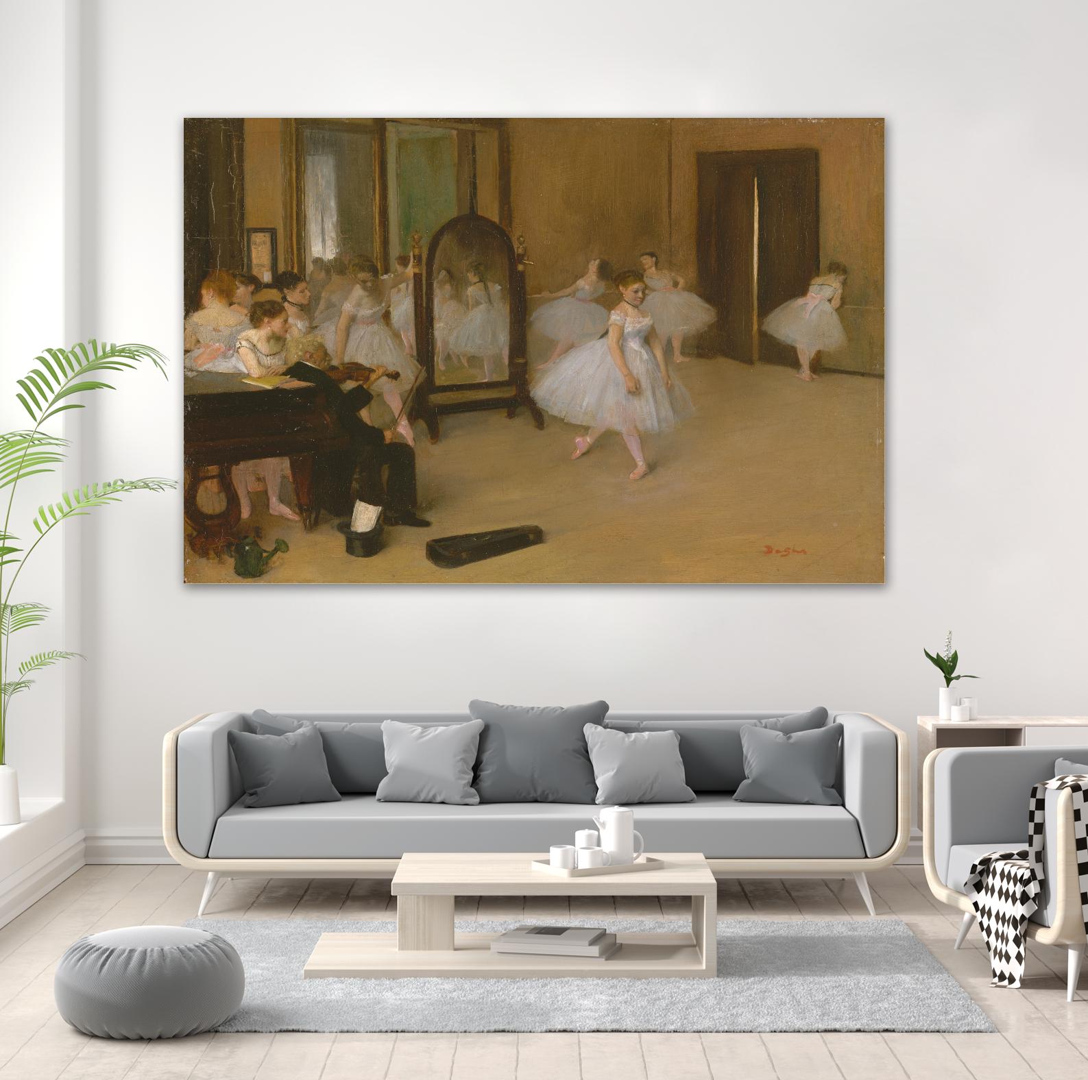 The Dancing Class by Edgar Degas on GIANT ART - brown fashion