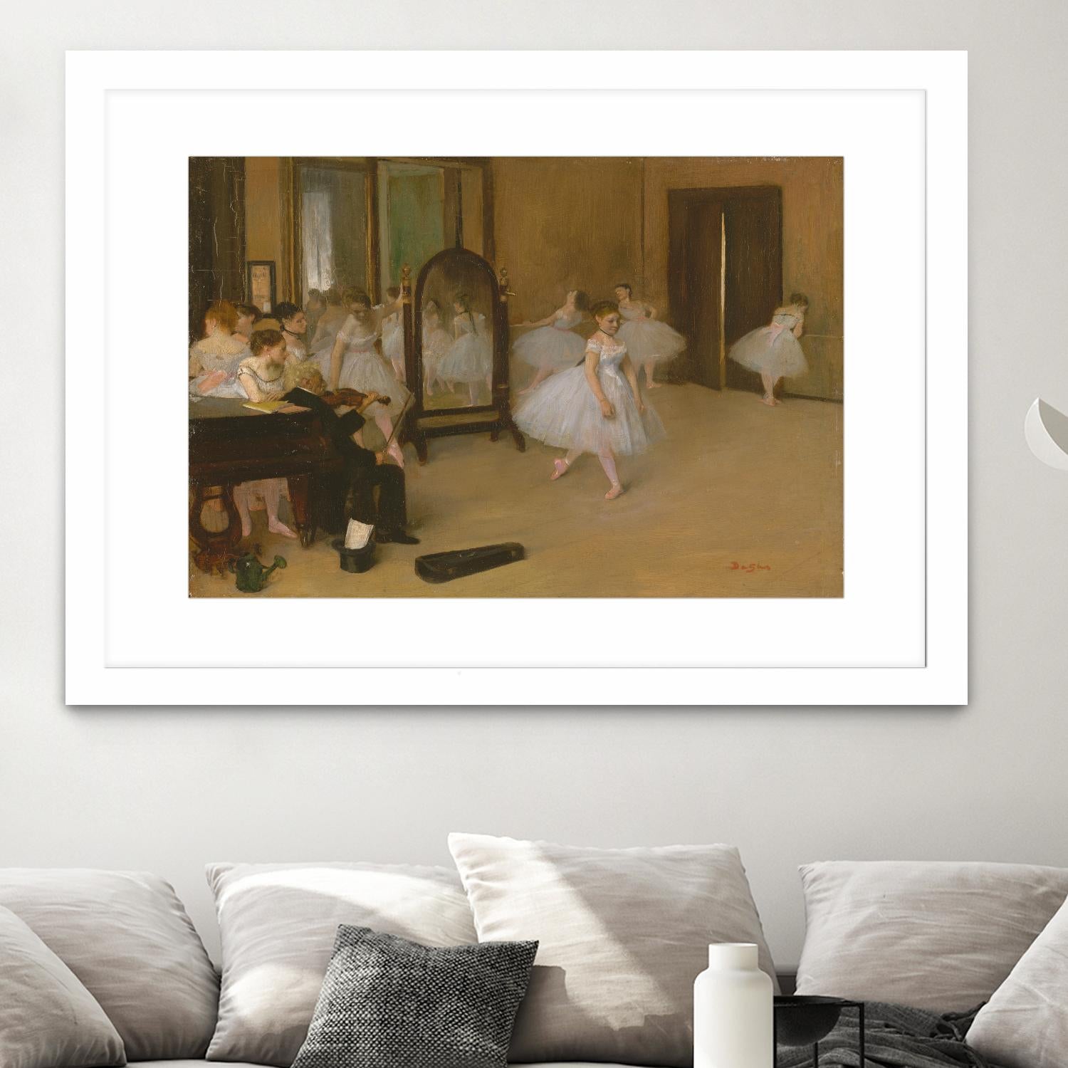 The Dancing Class by Edgar Degas on GIANT ART - brown fashion