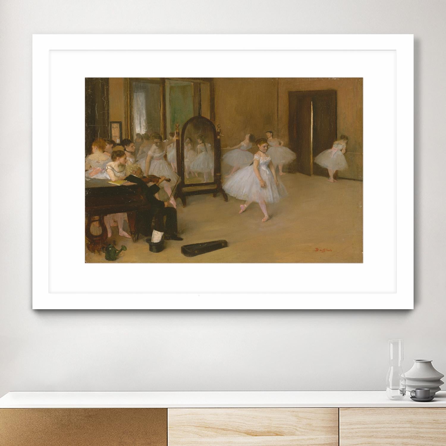 The Dancing Class by Edgar Degas on GIANT ART - brown fashion