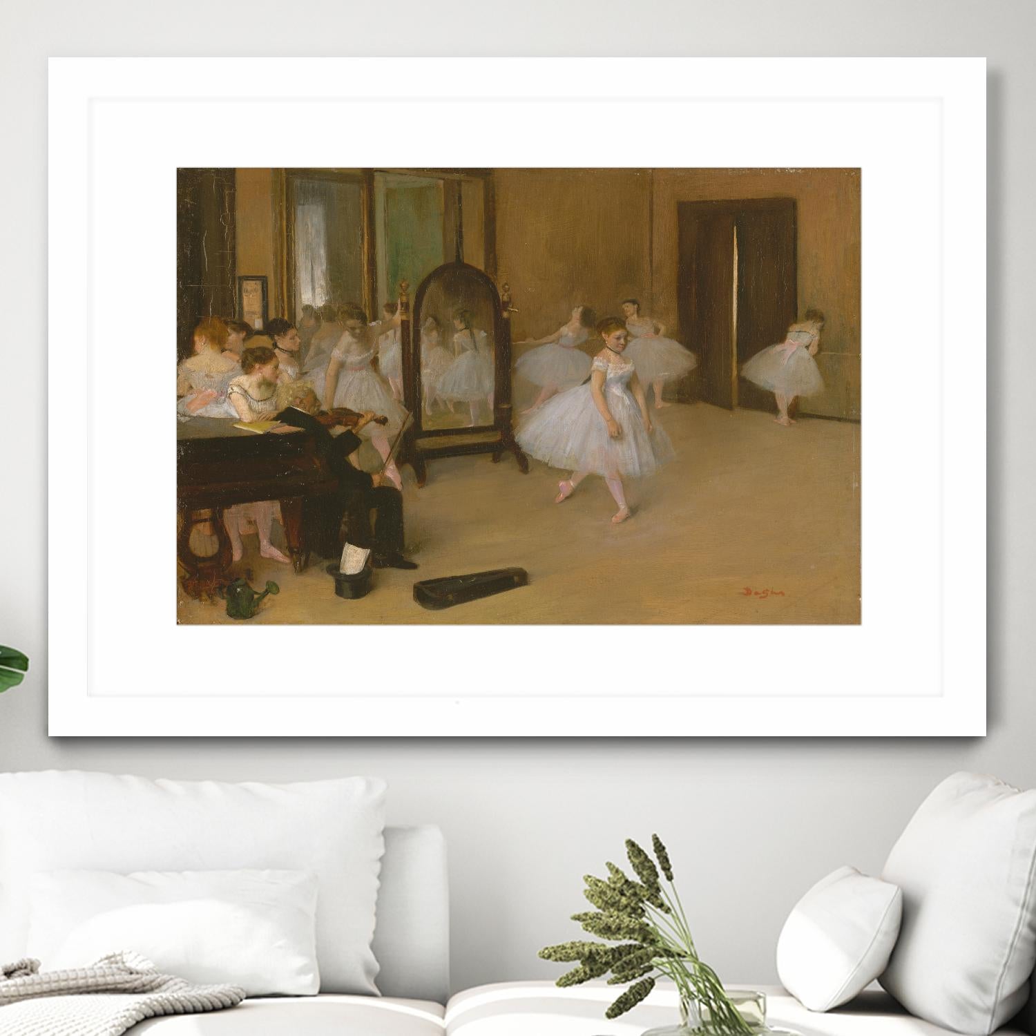 The Dancing Class by Edgar Degas on GIANT ART - brown fashion