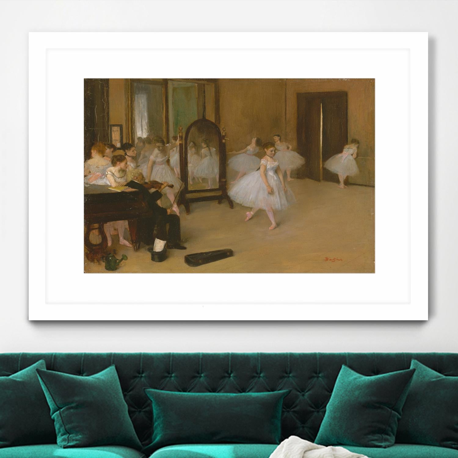 The Dancing Class by Edgar Degas on GIANT ART - brown fashion