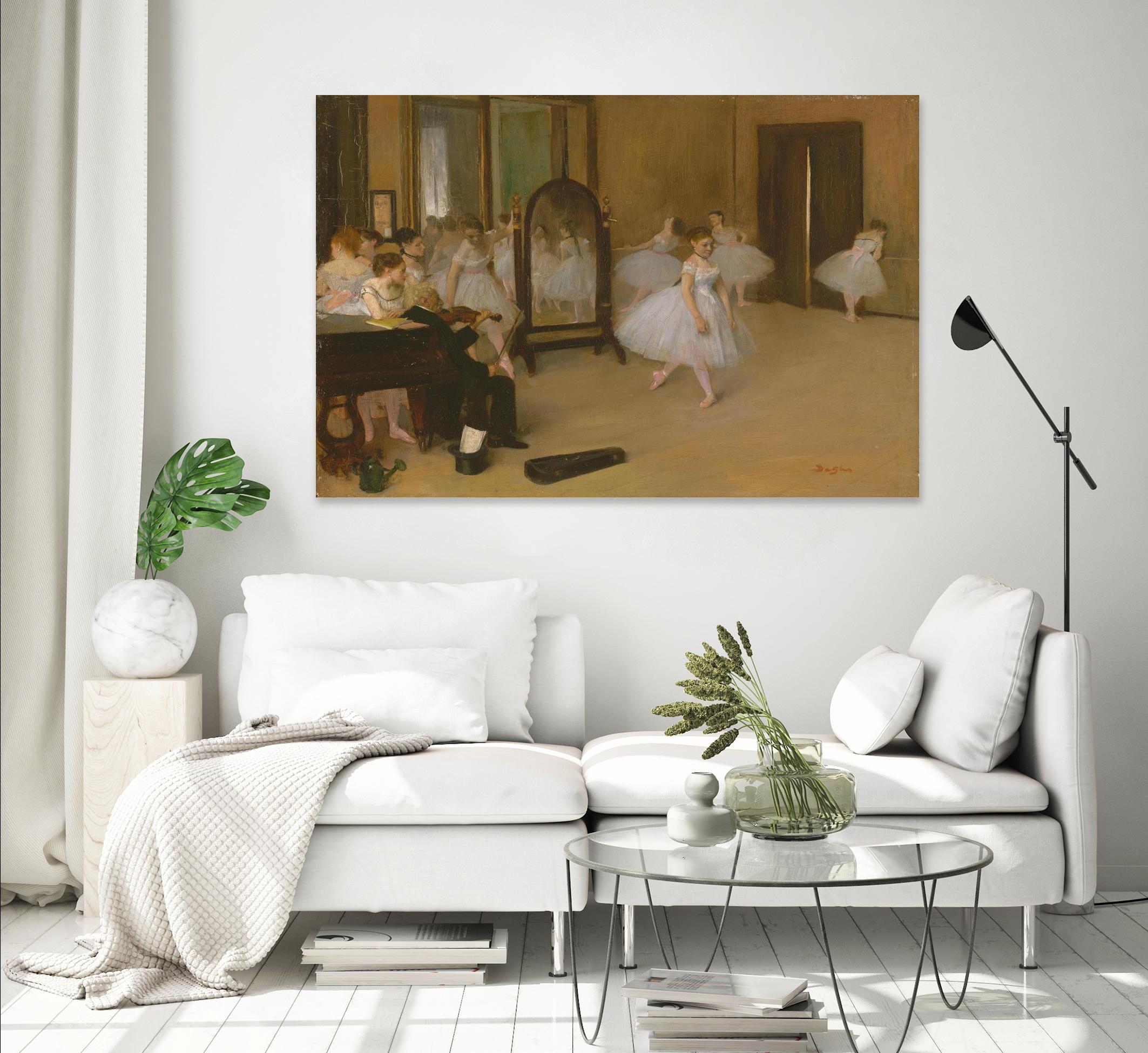 The Dancing Class by Edgar Degas on GIANT ART - brown fashion