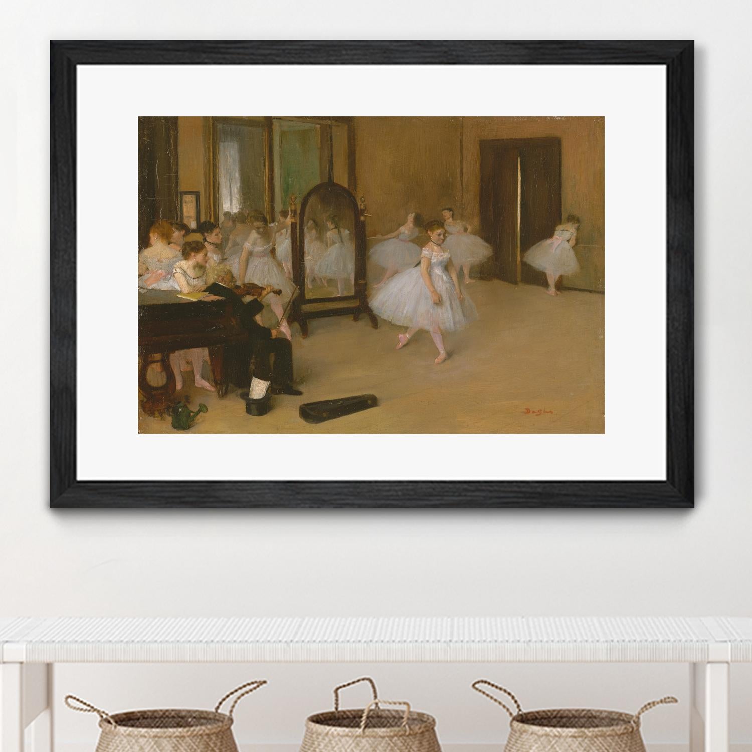 The Dancing Class by Edgar Degas on GIANT ART - brown fashion