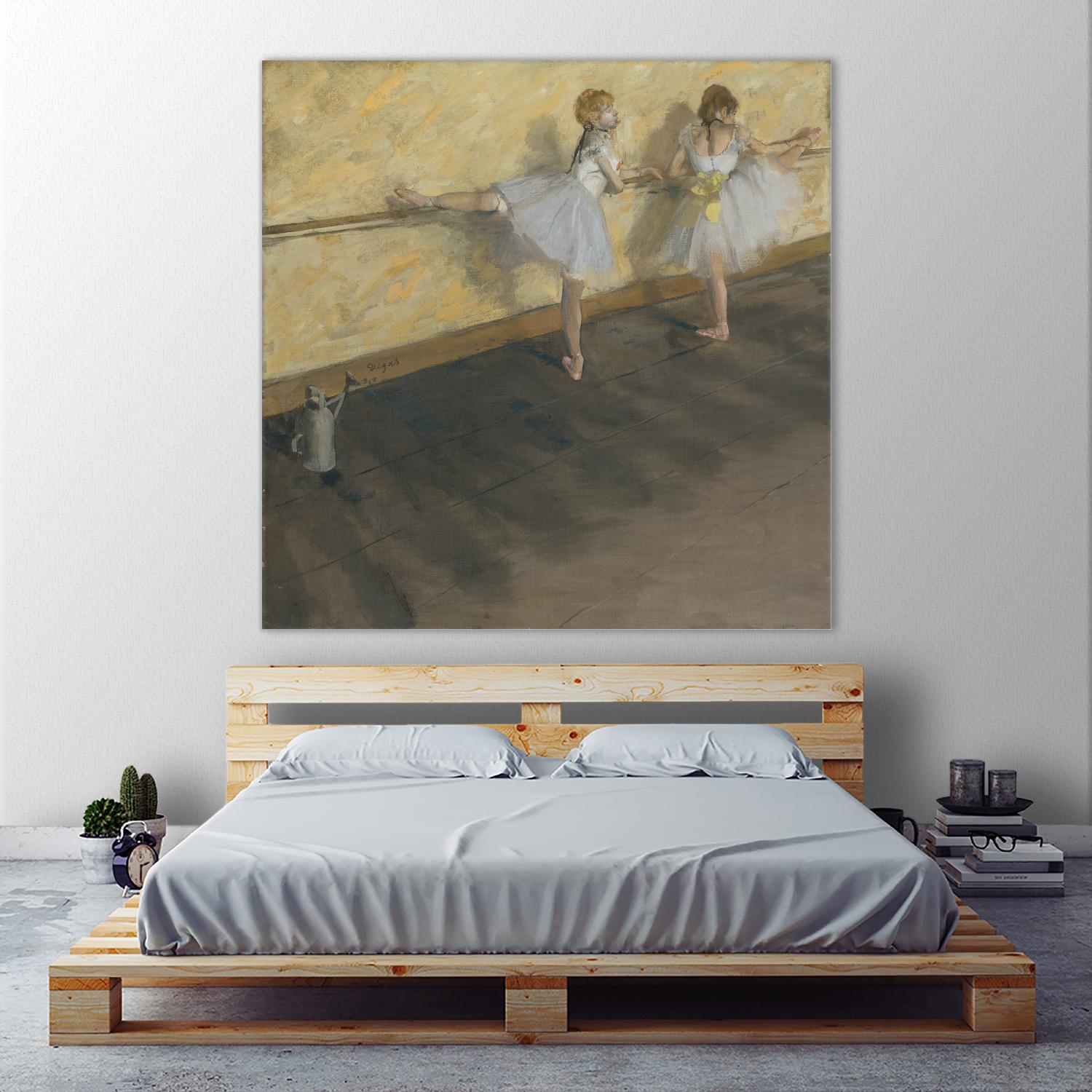 Dancers Practicing at the Barre by Edgar Degas on GIANT ART - brown fashion