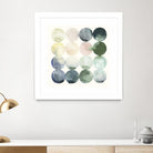 Pastel Hoops II by Grace Popp on GIANT ART - green abstract
