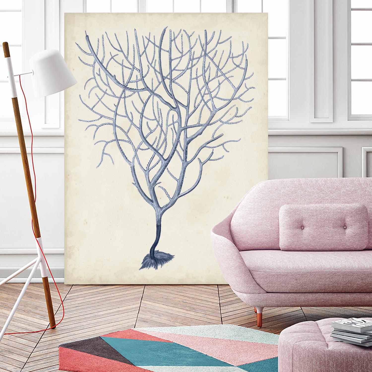 Indigo Coral III by Vision Studio on GIANT ART - blue tropical