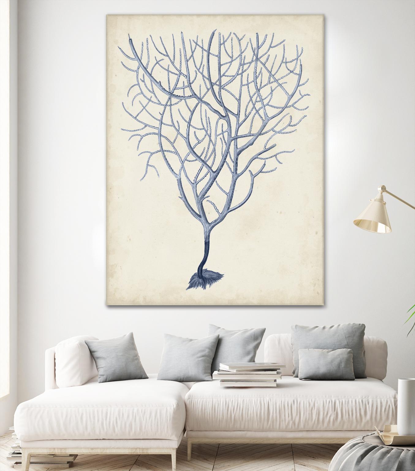 Indigo Coral III by Vision Studio on GIANT ART - blue tropical