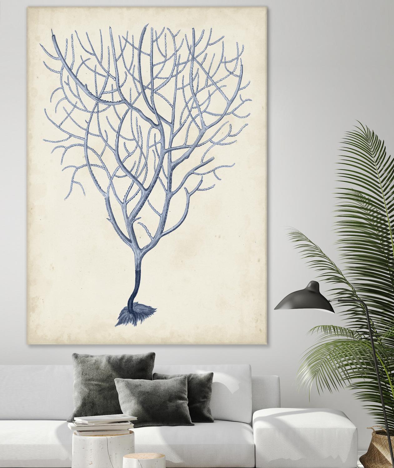 Indigo Coral III by Vision Studio on GIANT ART - blue tropical