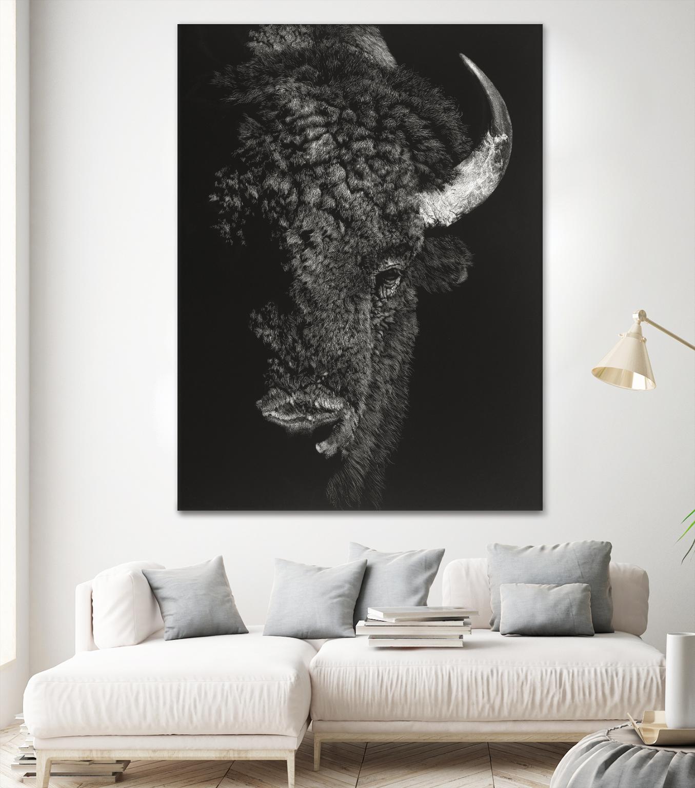 Black Glimpse I by Julie T. Chapman on GIANT ART - animals