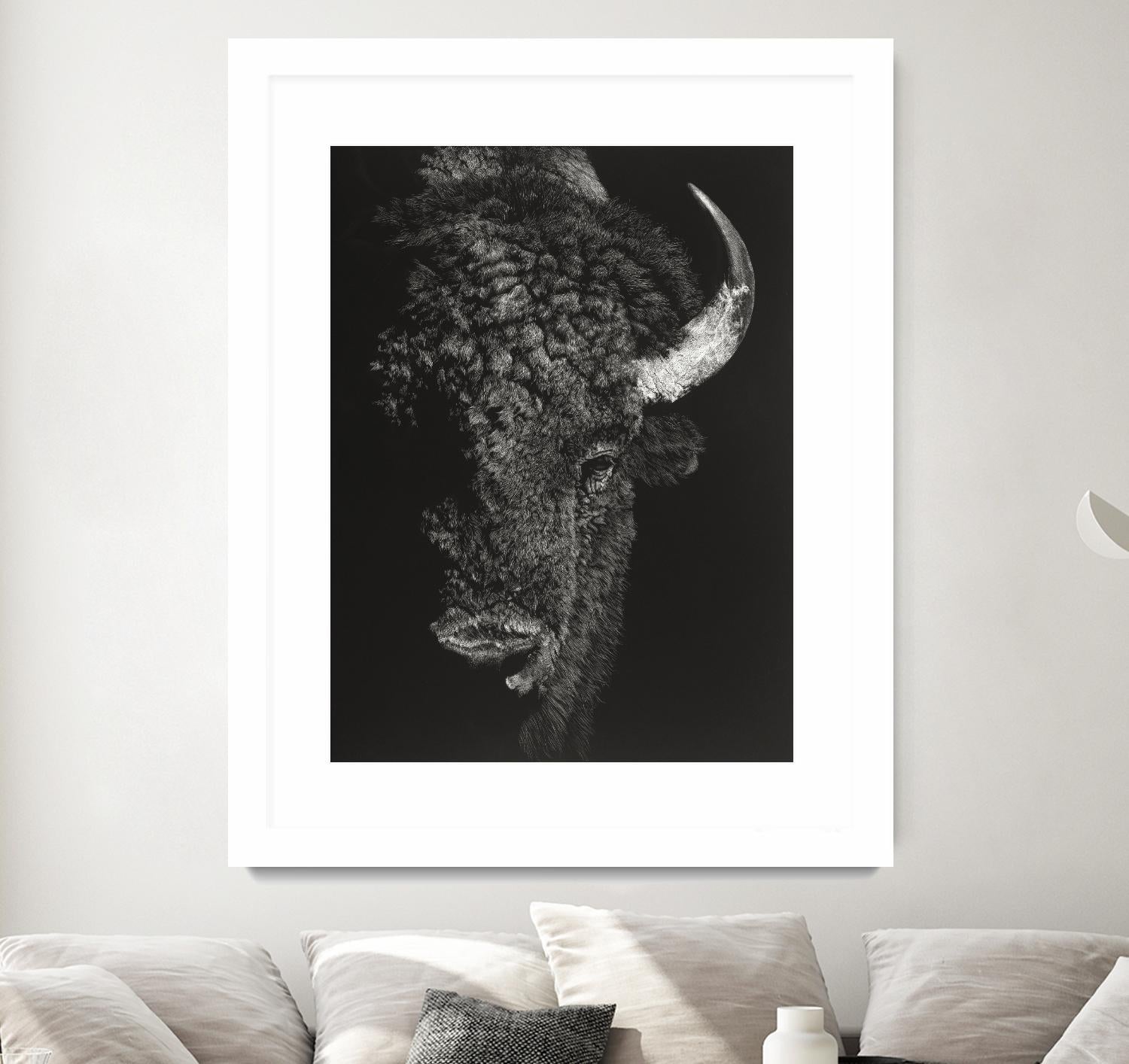 Black Glimpse I by Julie T. Chapman on GIANT ART - animals