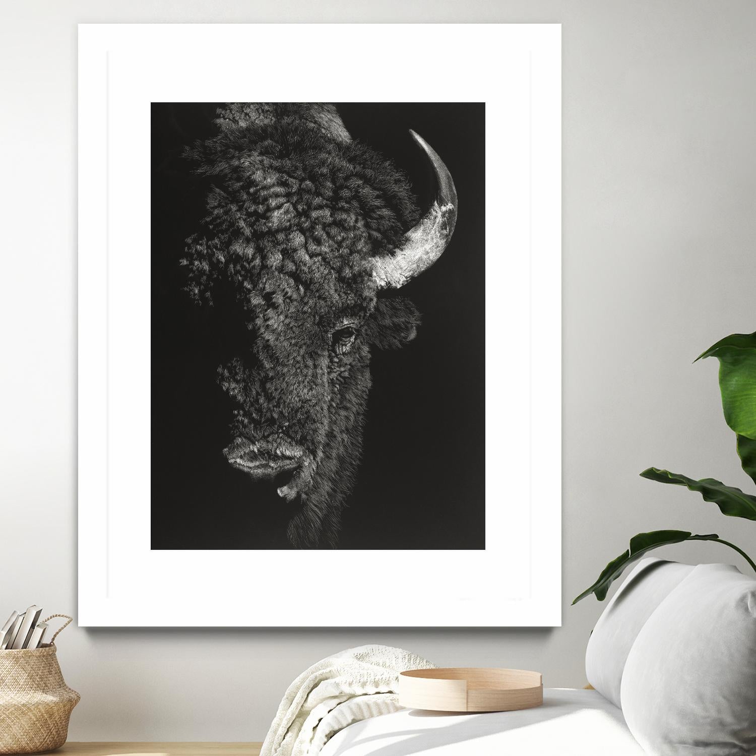 Black Glimpse I by Julie T. Chapman on GIANT ART - animals