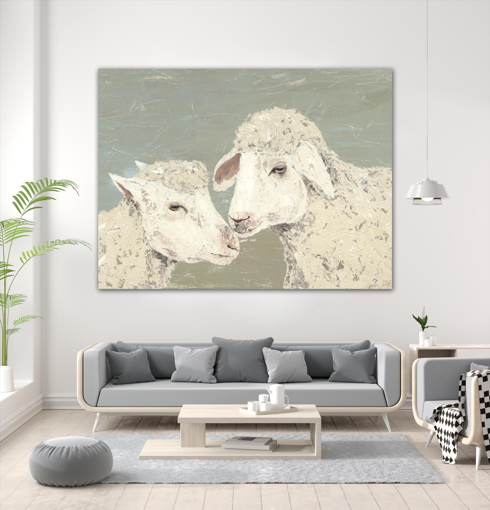 Sweet Lambs II by Jade Reynolds on GIANT ART - animals