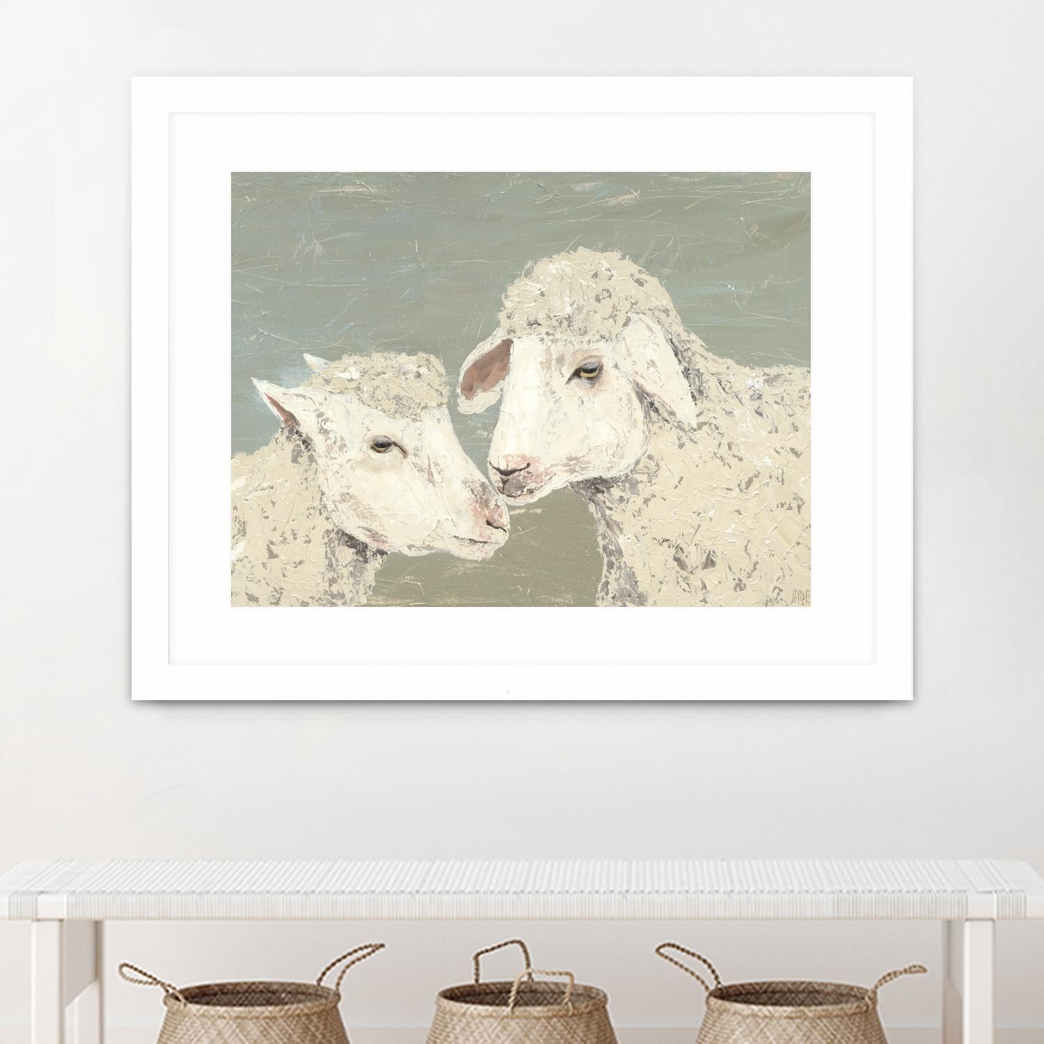 Sweet Lambs II by Jade Reynolds on GIANT ART - animals