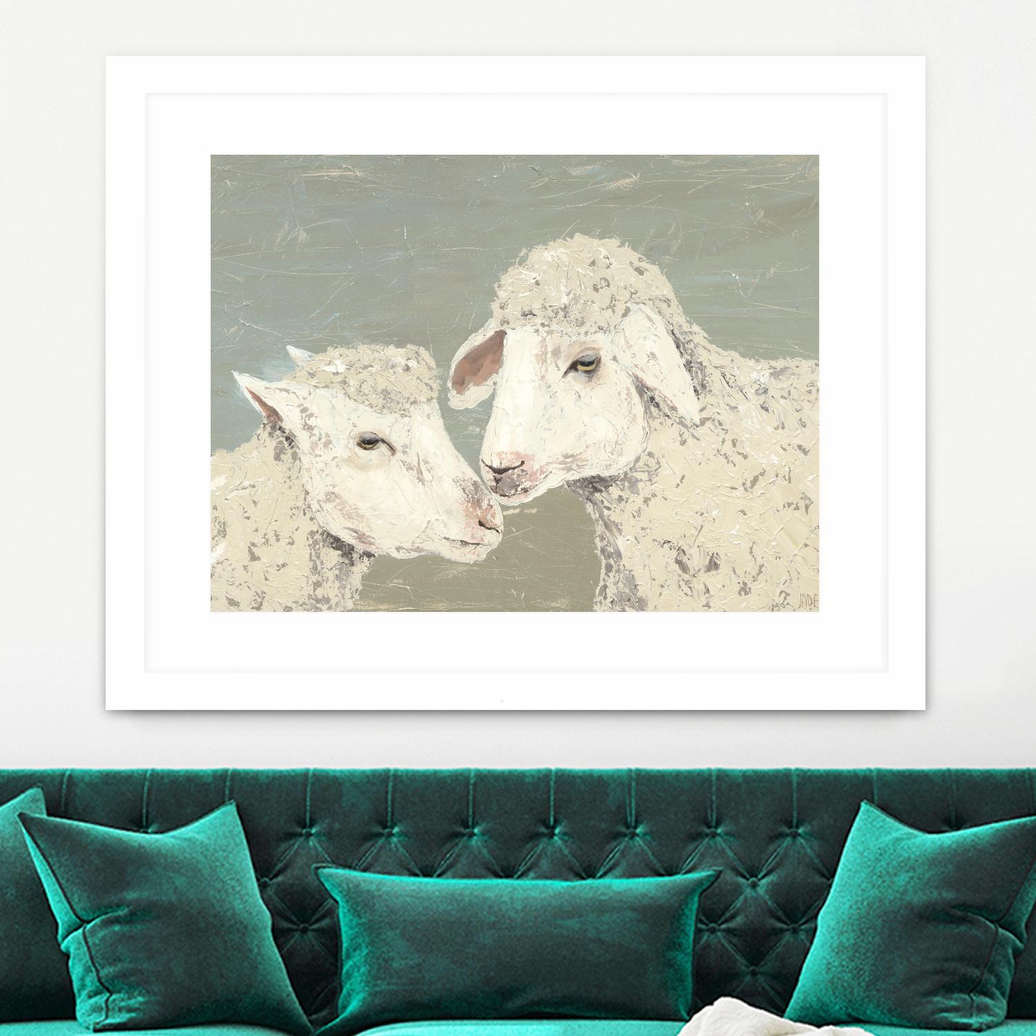 Sweet Lambs II by Jade Reynolds on GIANT ART - animals