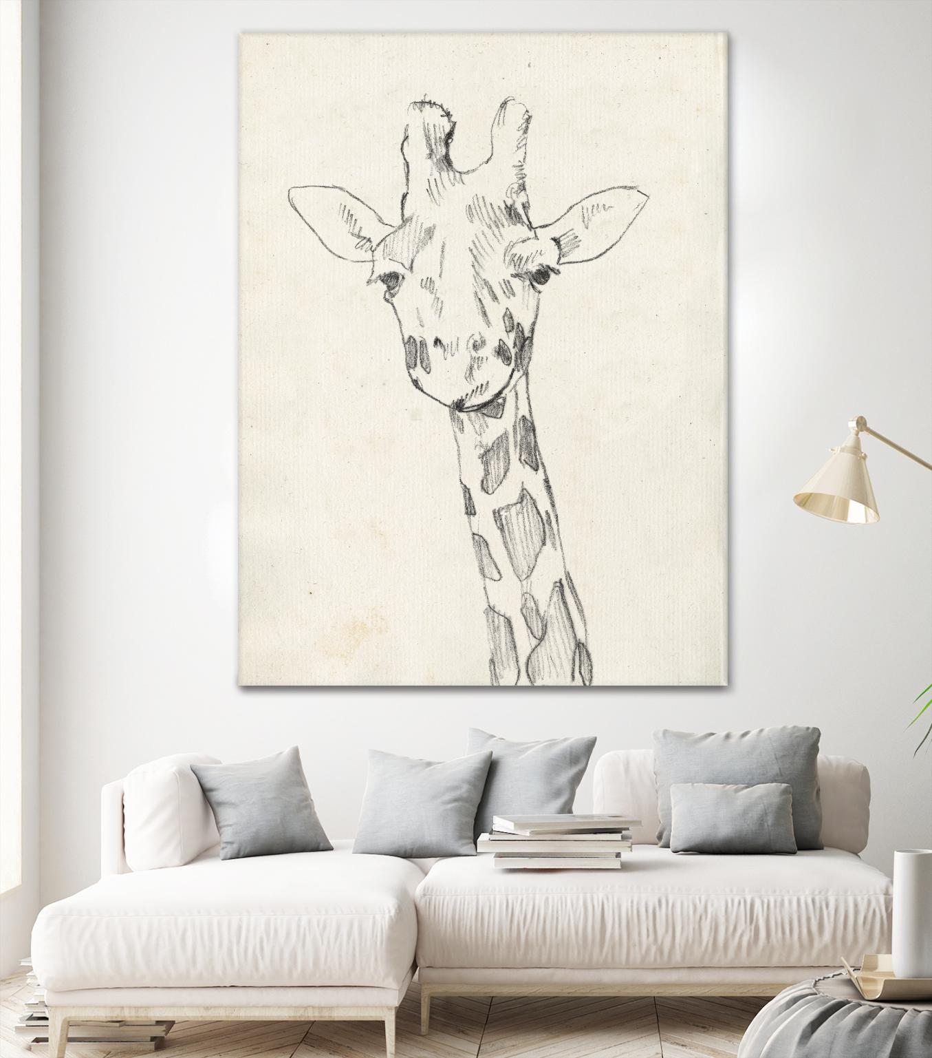 Giraffe Portrait II by Jennifer Goldberger on GIANT ART - animals