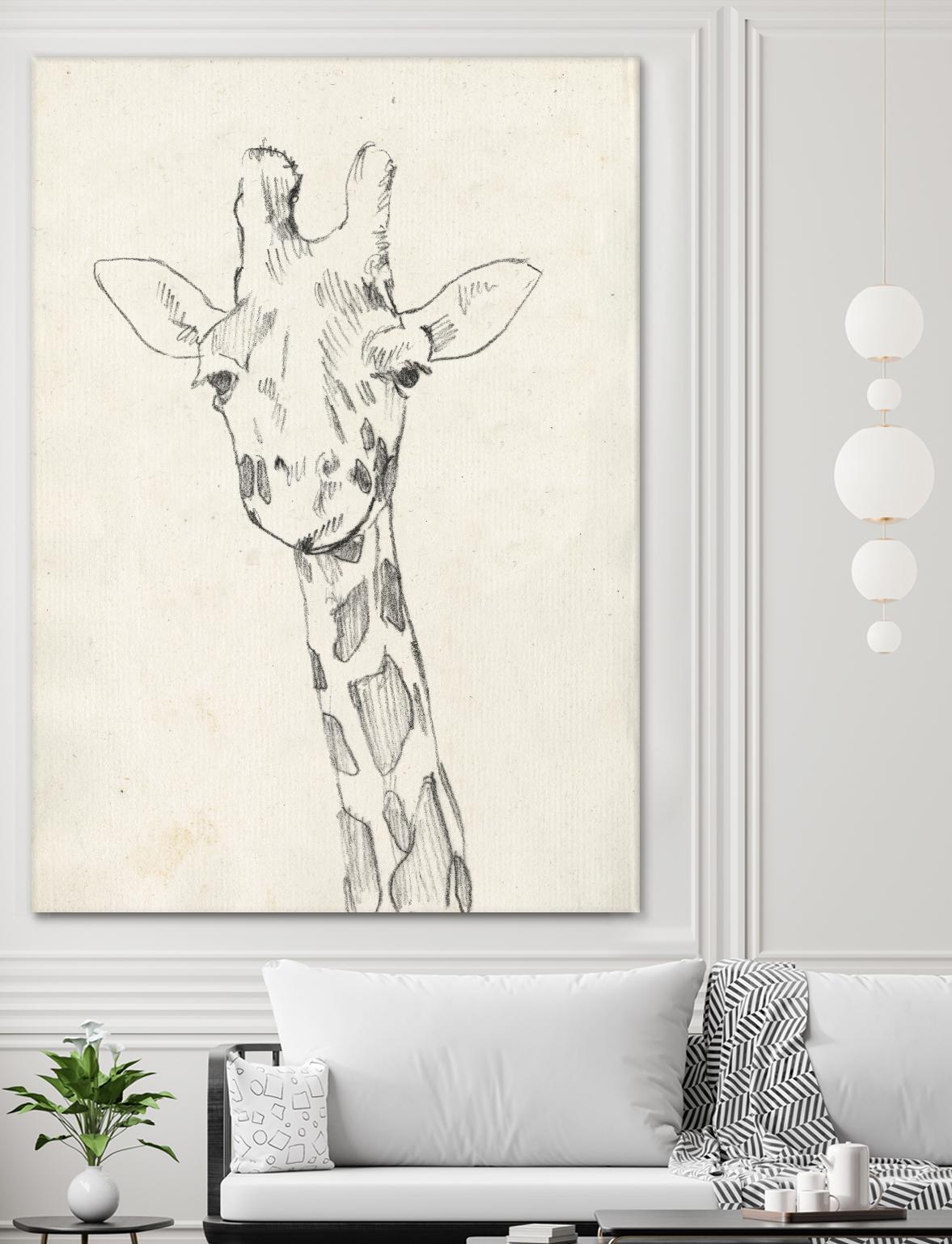Giraffe Portrait II by Jennifer Goldberger on GIANT ART - animals