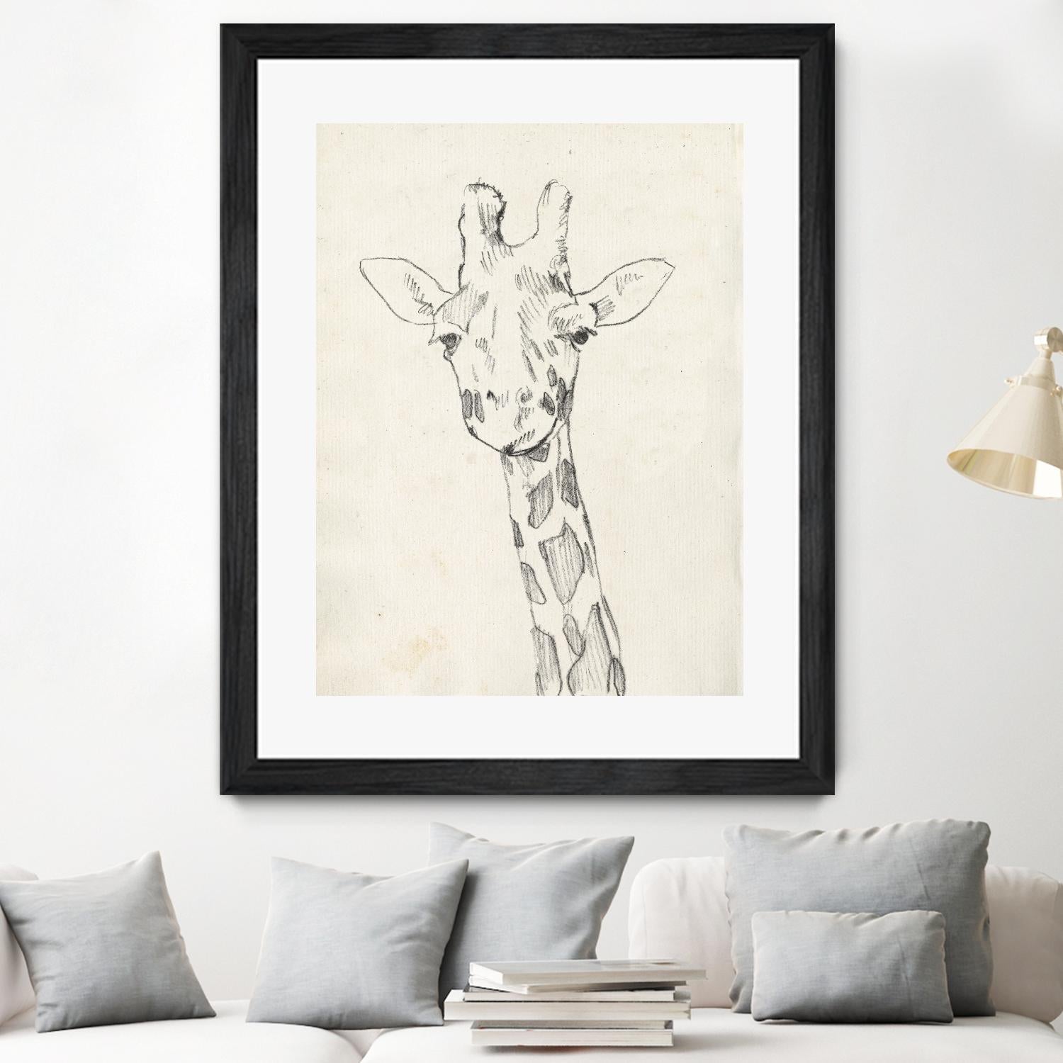 Giraffe Portrait II by Jennifer Goldberger on GIANT ART - animals