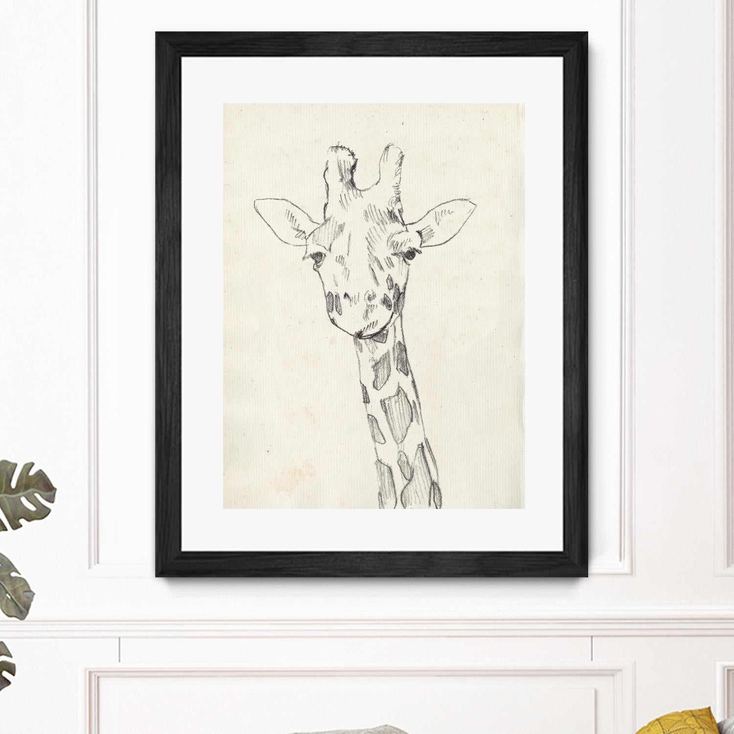 Giraffe Portrait II by Jennifer Goldberger on GIANT ART - animals
