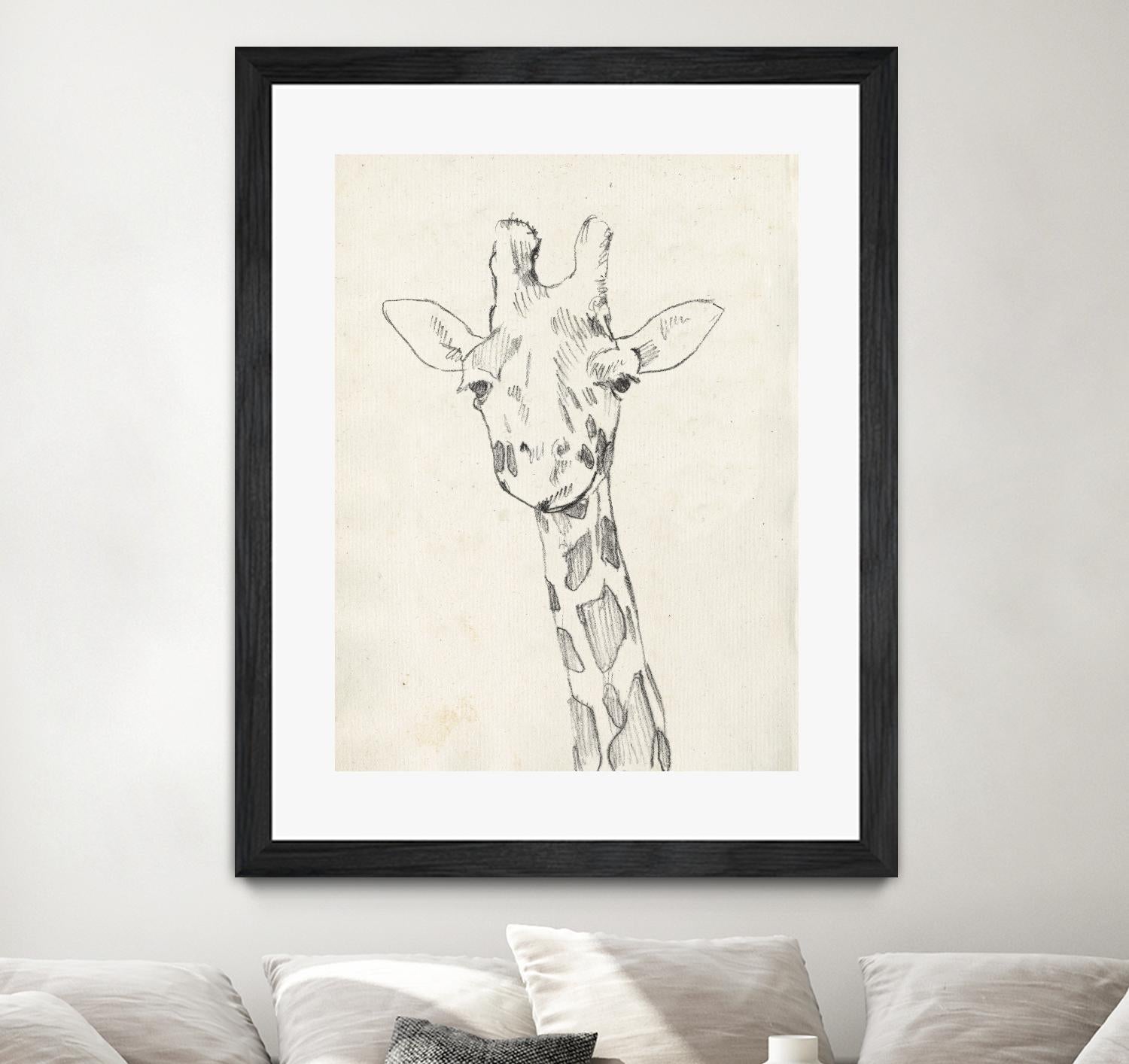Giraffe Portrait II by Jennifer Goldberger on GIANT ART - animals