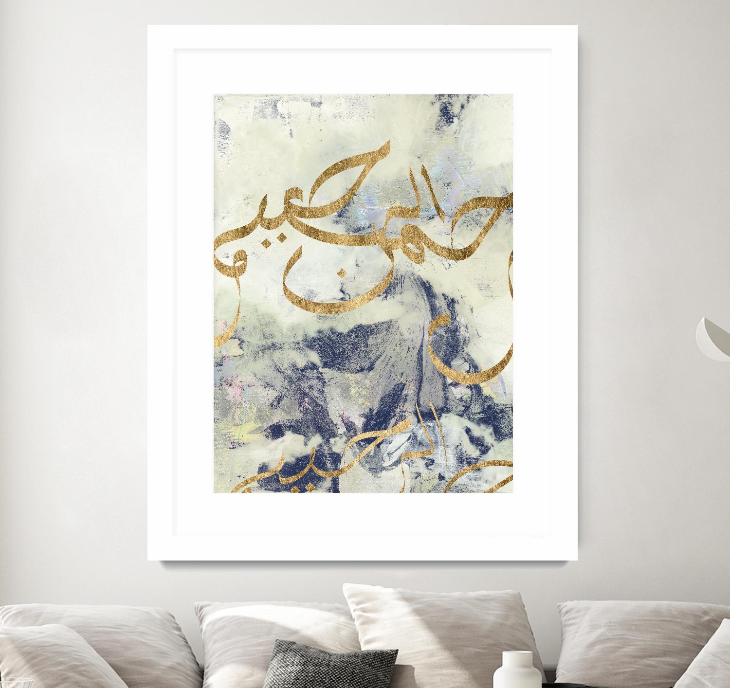 Arabic Encaustic I by Jennifer Goldberger on GIANT ART - abstract