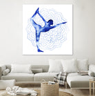 Yoga Flow I by Grace Popp on GIANT ART - blue leisure