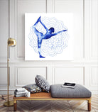 Yoga Flow I by Grace Popp on GIANT ART - blue leisure