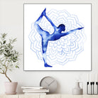 Yoga Flow I by Grace Popp on GIANT ART - blue leisure