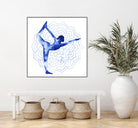 Yoga Flow I by Grace Popp on GIANT ART - blue leisure