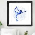 Yoga Flow I by Grace Popp on GIANT ART - blue leisure