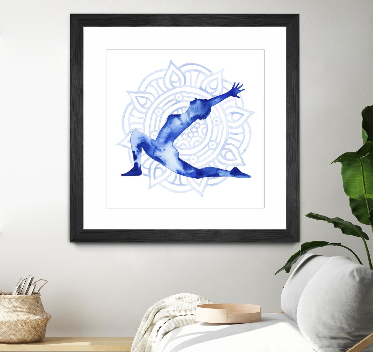 Yoga Flow II by Grace Popp on GIANT ART - blue leisure