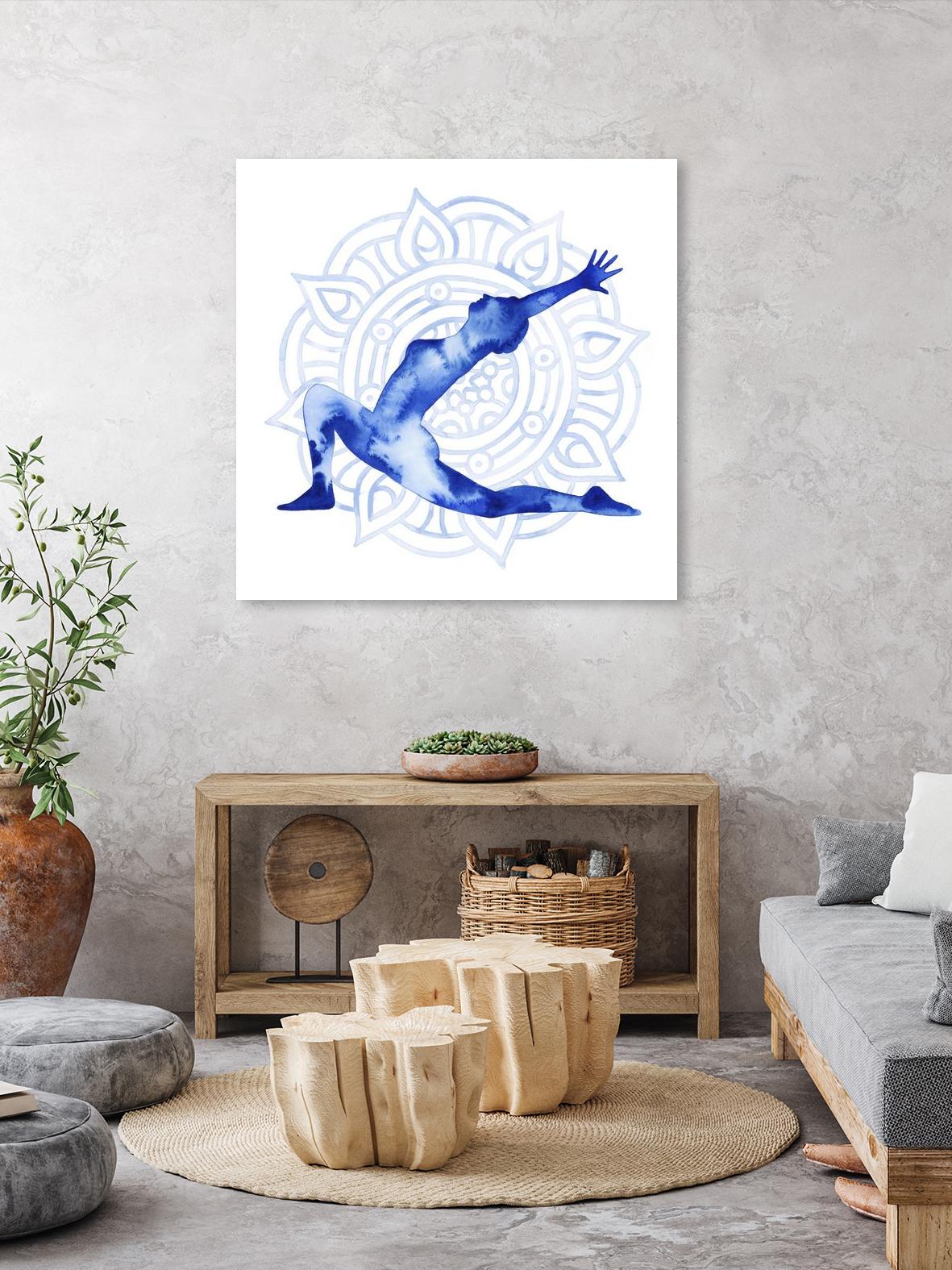 Yoga Flow II by Grace Popp on GIANT ART - blue leisure