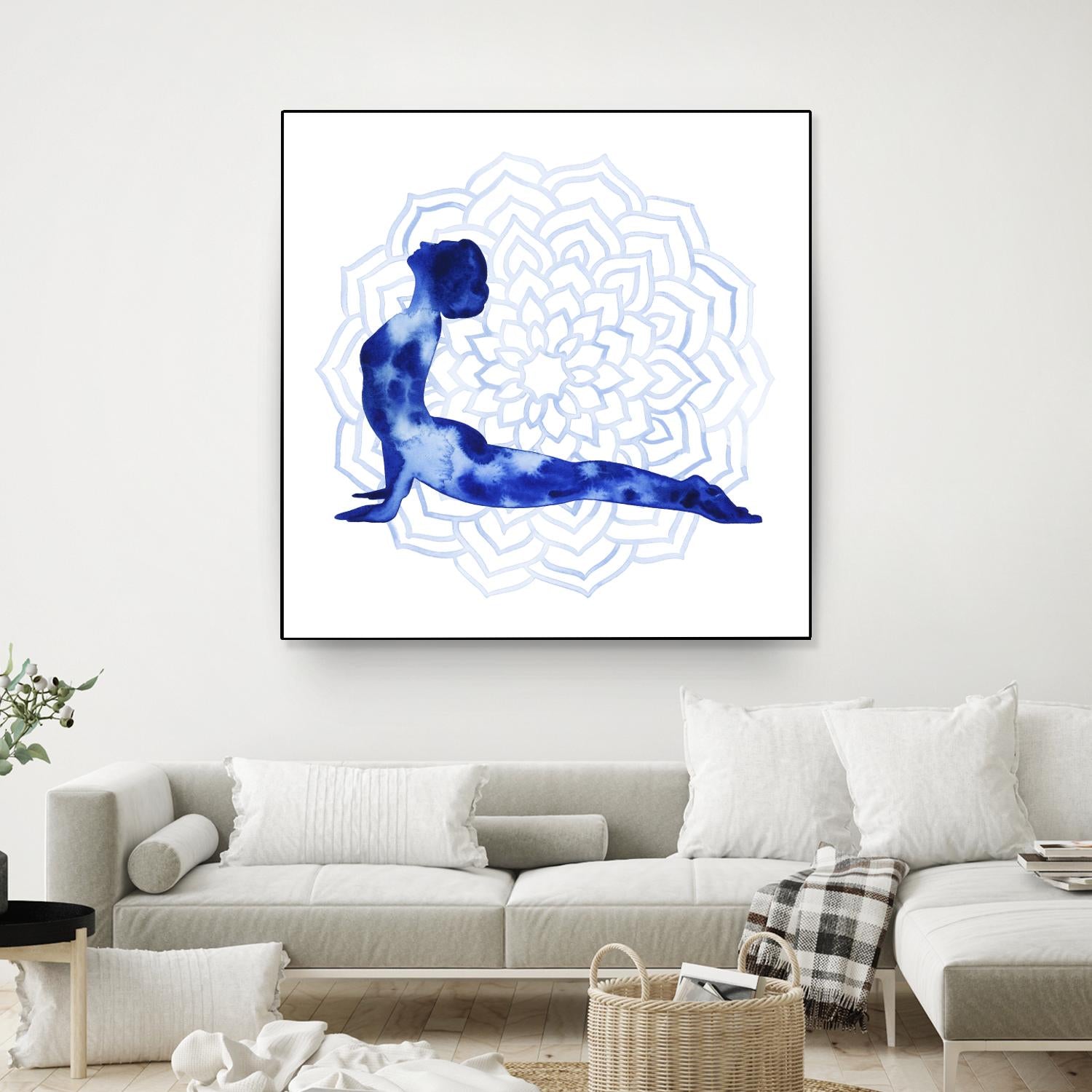 Yoga Flow VI by Grace Popp on GIANT ART - blue leisure