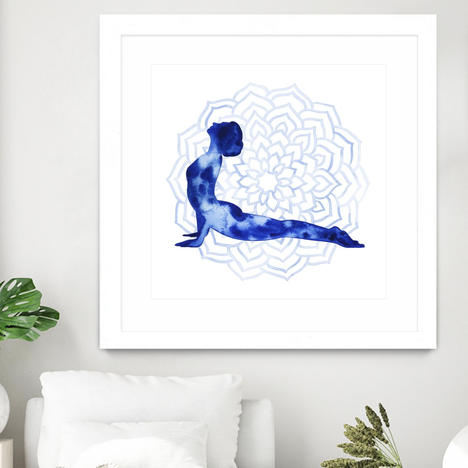 Yoga Flow VI by Grace Popp on GIANT ART - blue leisure