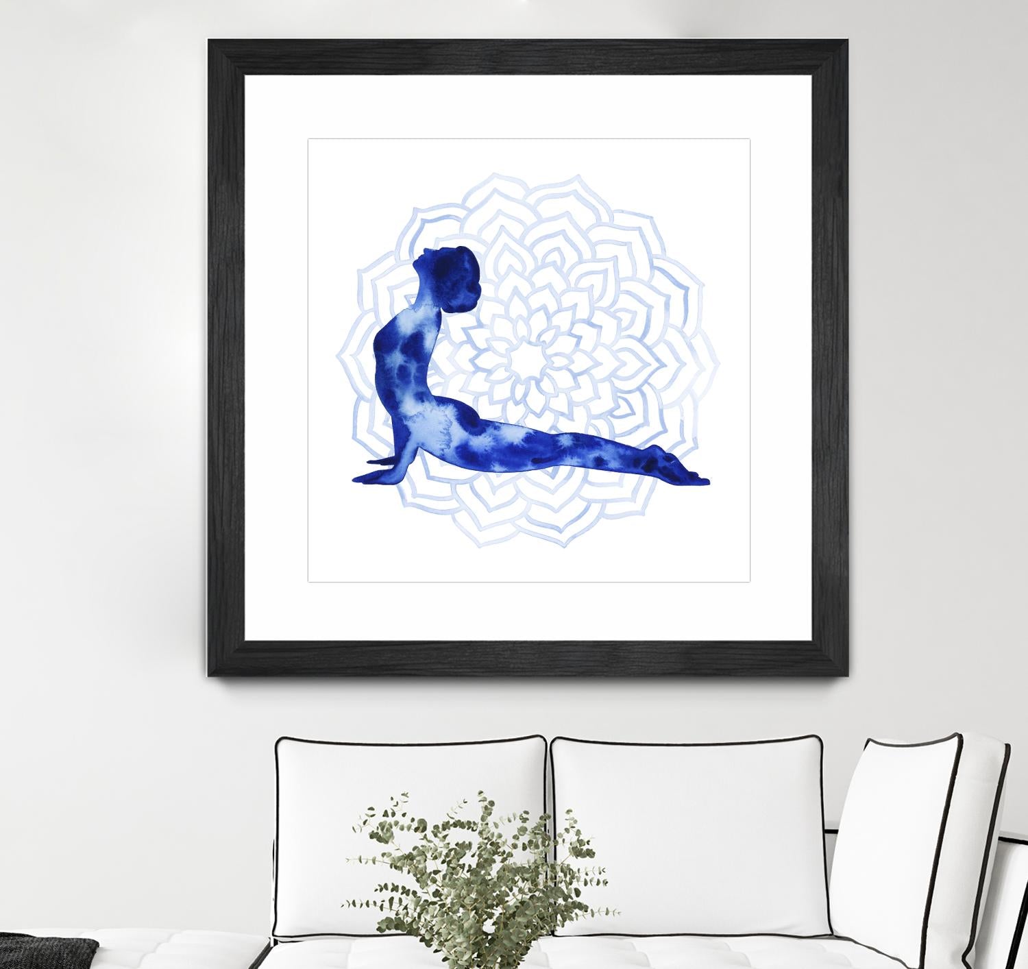 Yoga Flow VI by Grace Popp on GIANT ART - blue leisure