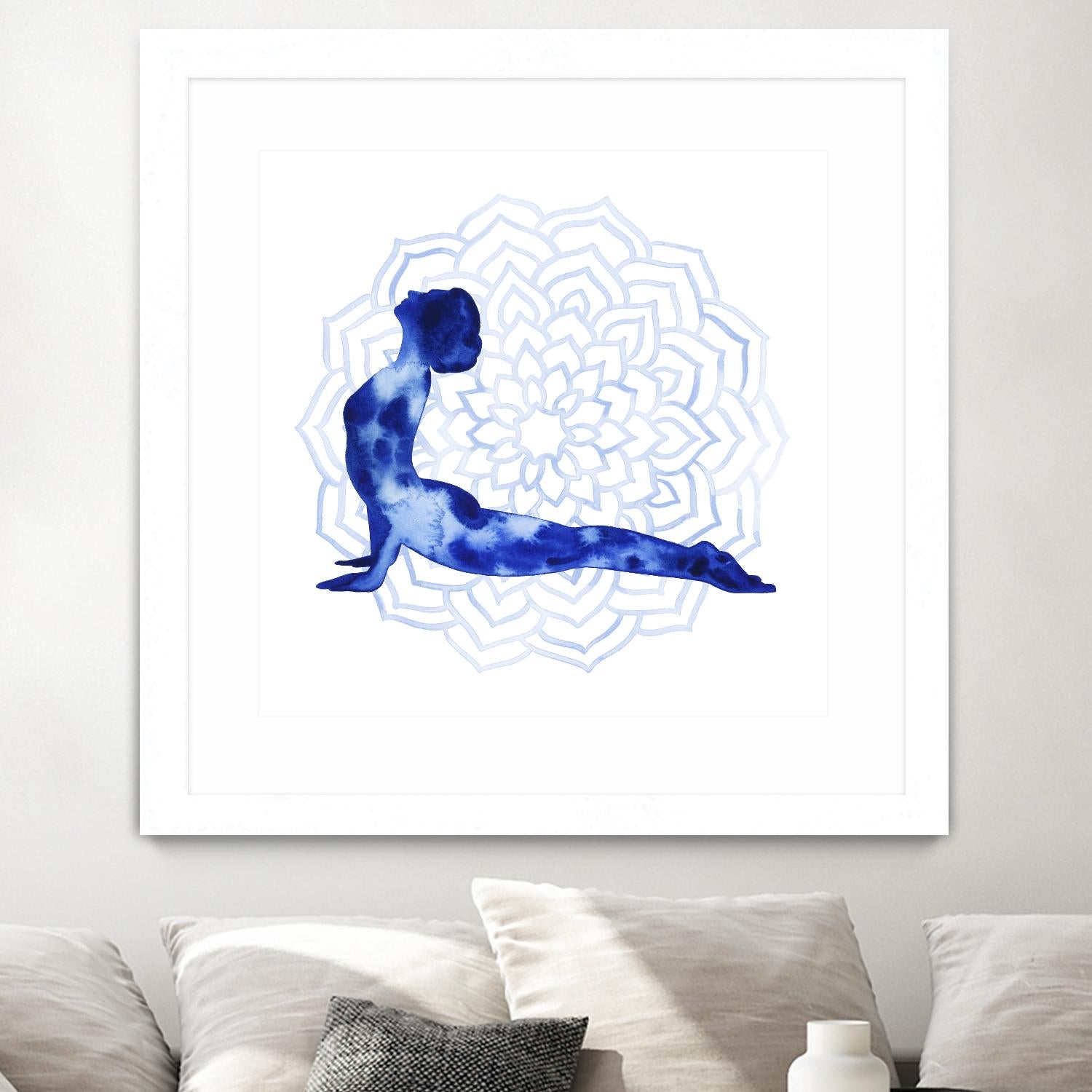 Yoga Flow VI by Grace Popp on GIANT ART - blue leisure