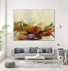 Feteen II by Gabriela Villarreal on GIANT ART - pink abstract