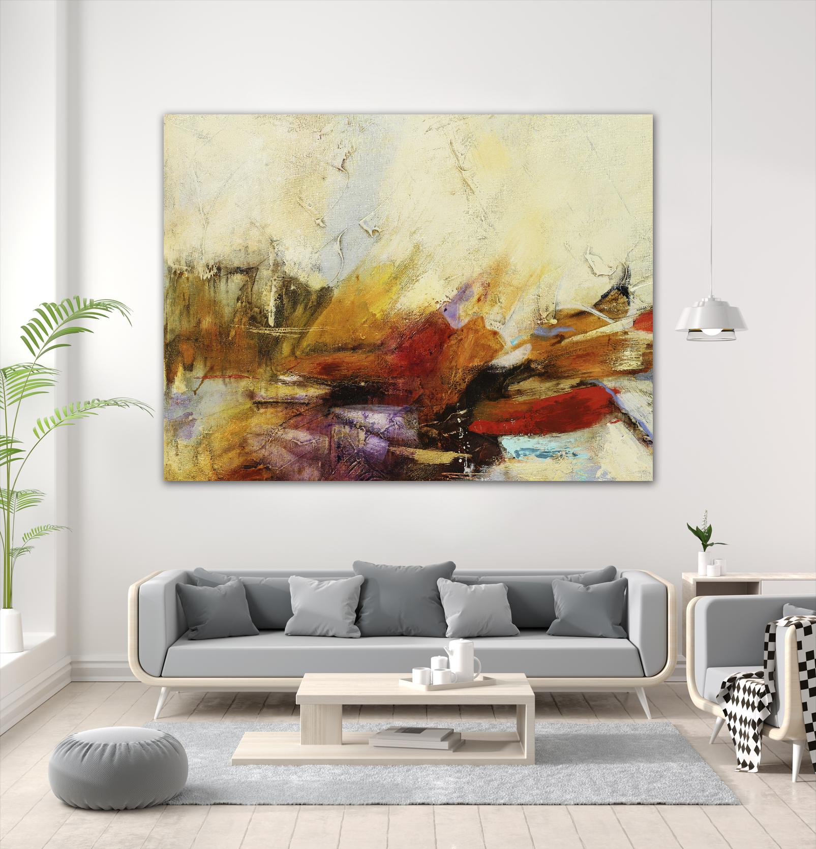Feteen II by Gabriela Villarreal on GIANT ART - pink abstract