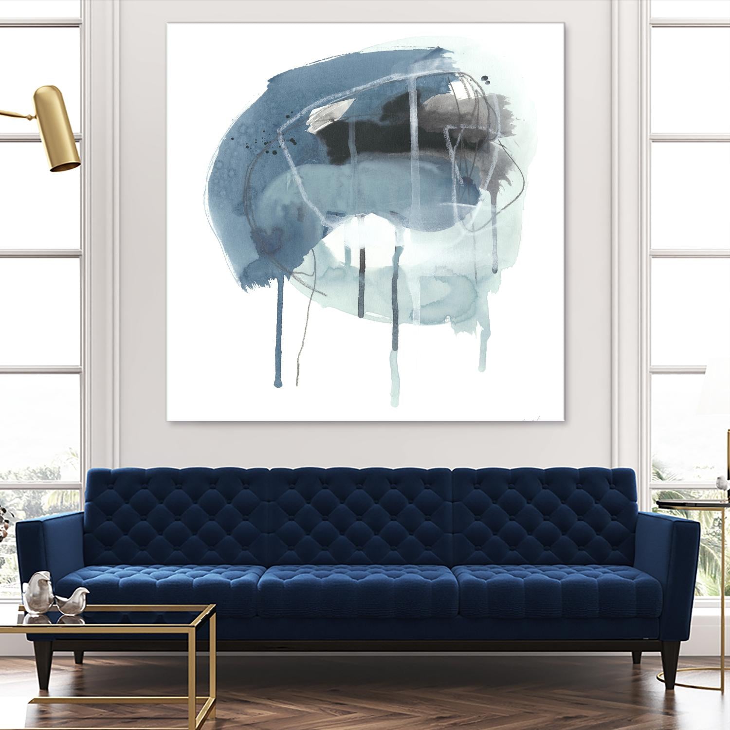Incidental Indigo IV by June Erica Vess on GIANT ART - blue abstract