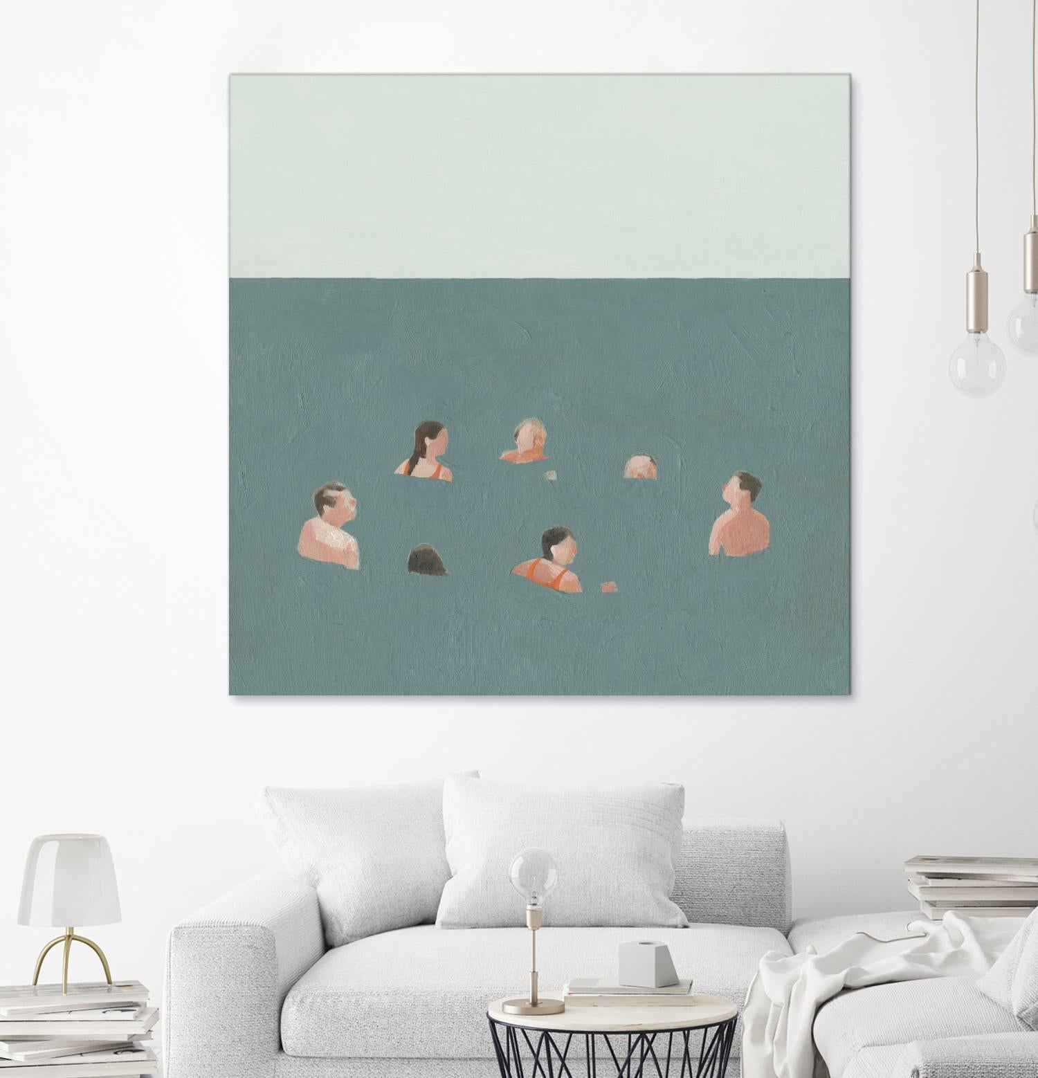 The Swimmers I by Emma Scarvey on GIANT ART - green tropical