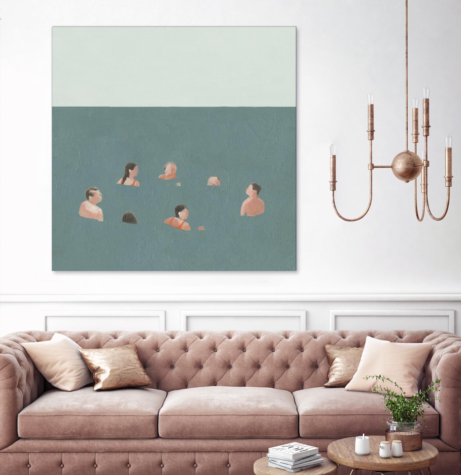 The Swimmers I by Emma Scarvey on GIANT ART - green tropical