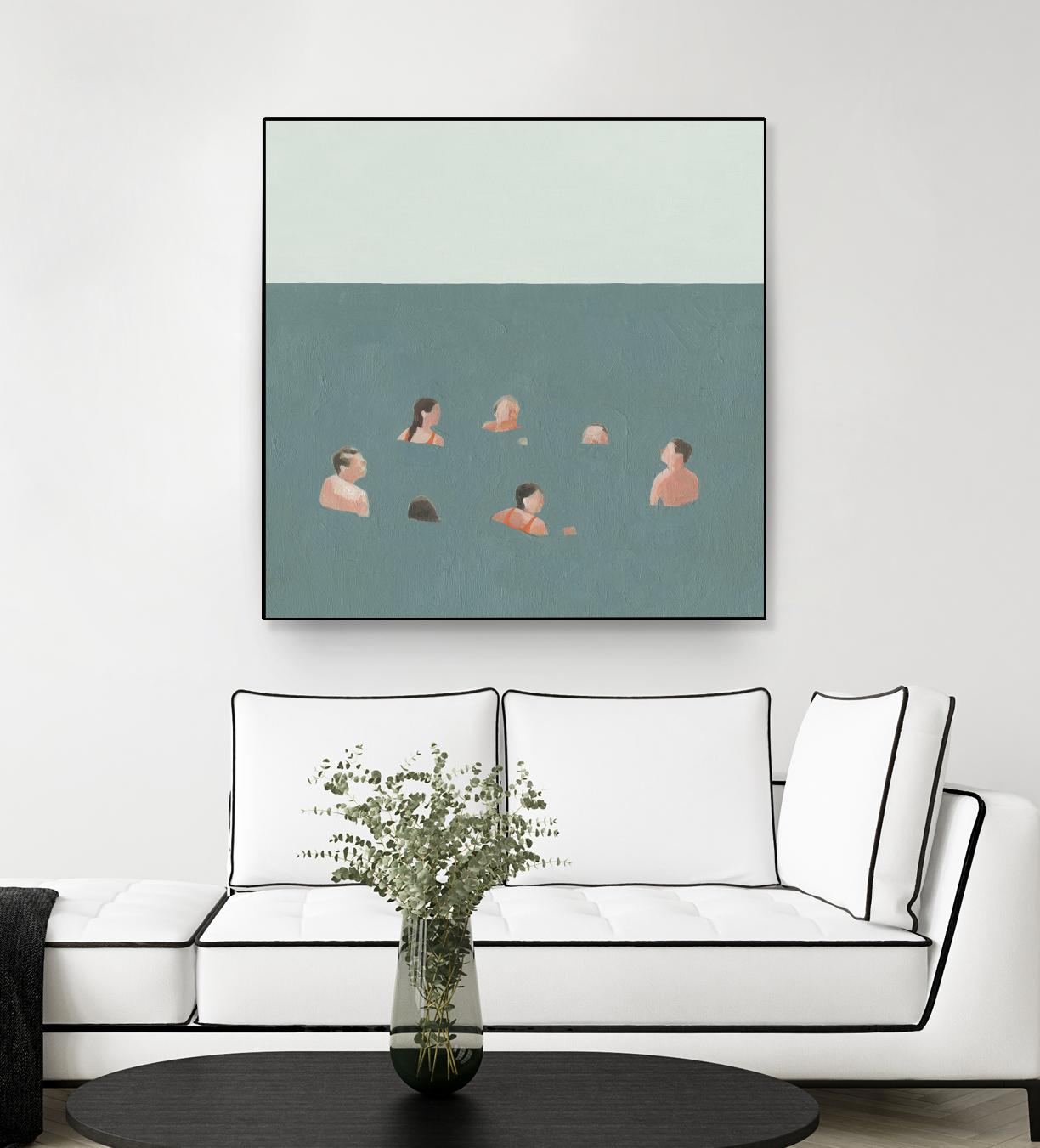 The Swimmers I by Emma Scarvey on GIANT ART - green tropical