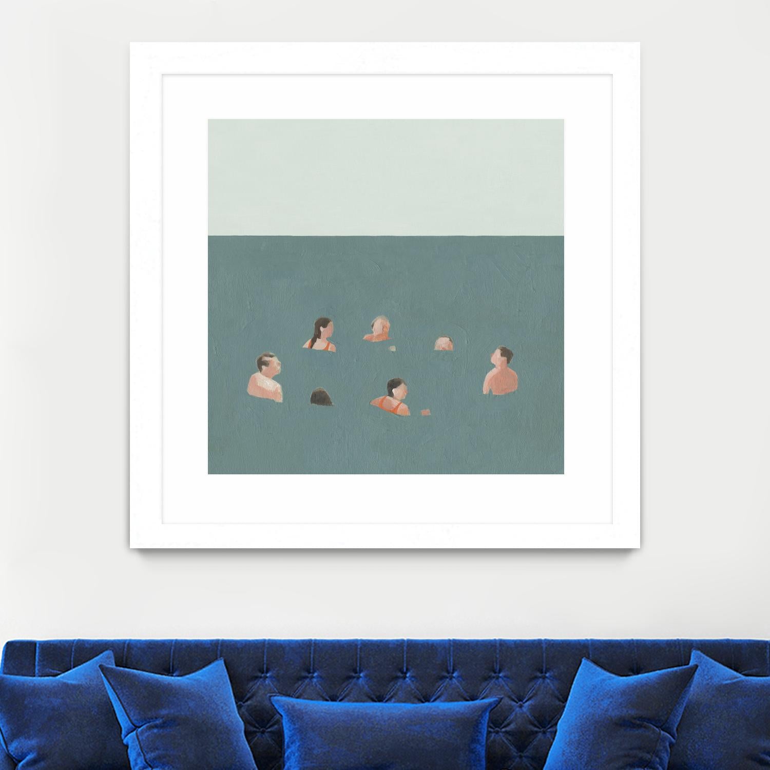 The Swimmers I by Emma Scarvey on GIANT ART - green tropical